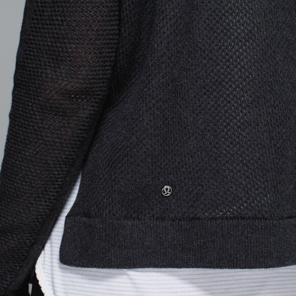Lululemon Bhakti Life Sweater Heathered Black/ Gray | 4 - Picture 13 of 13